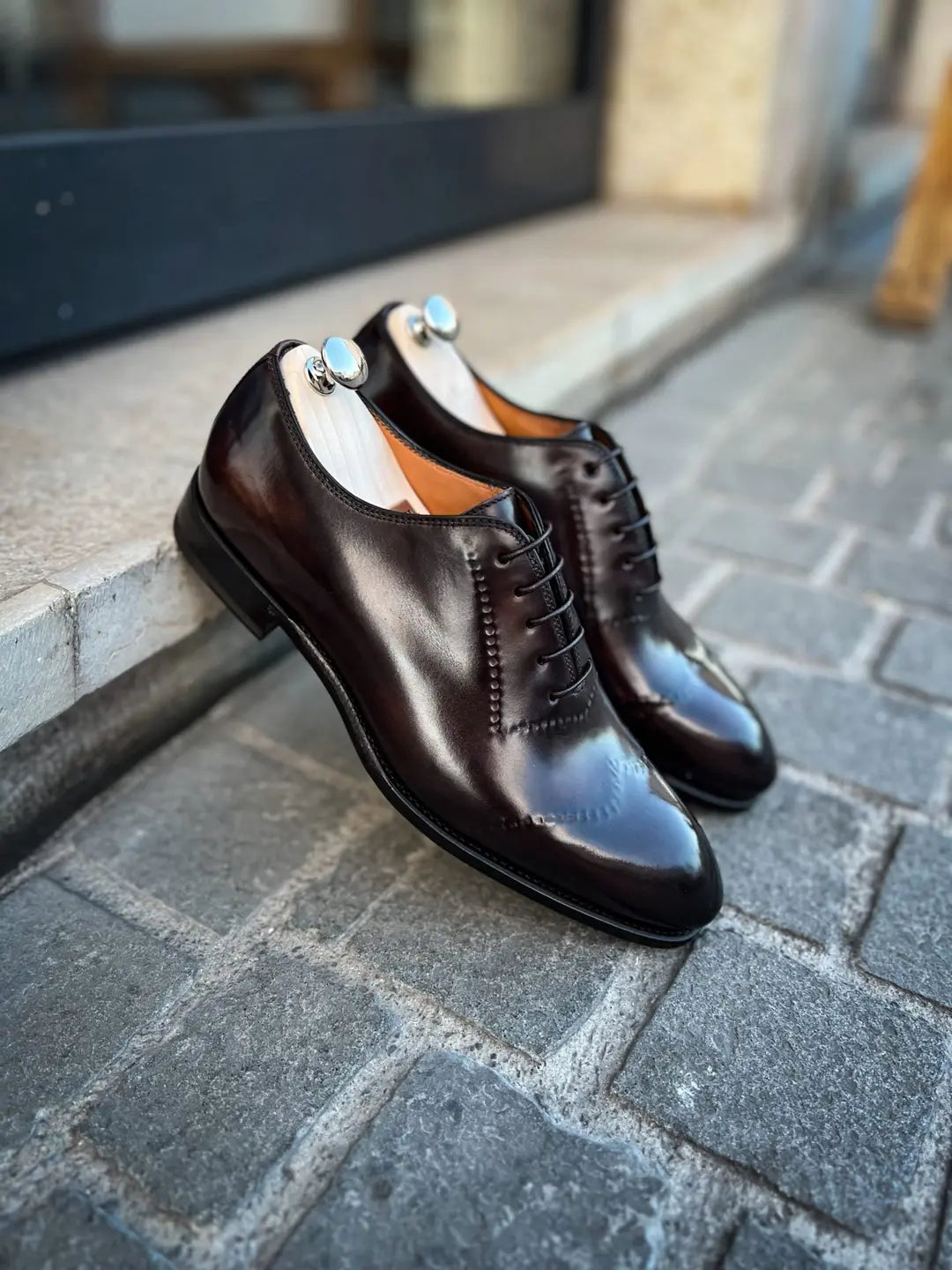 Bontoni Vittorio II Wingtip Brogue Oxford in calf leather