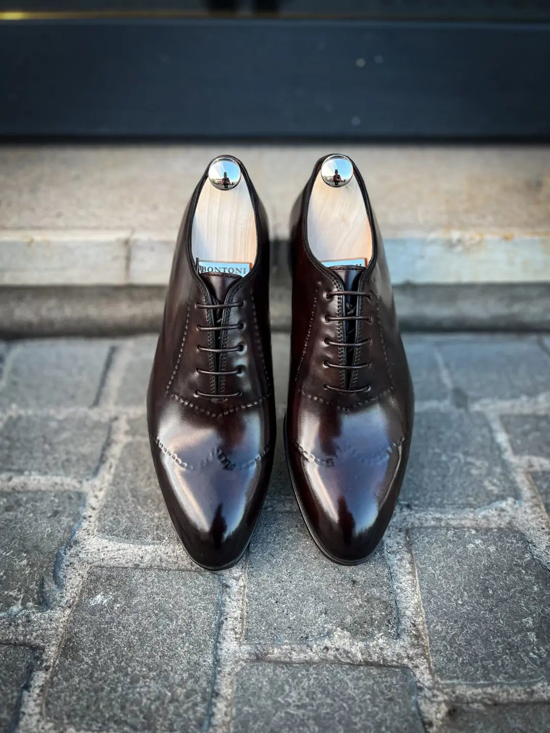 Bontoni Vittorio II Wingtip Brogue Oxford in calf leather, view 5