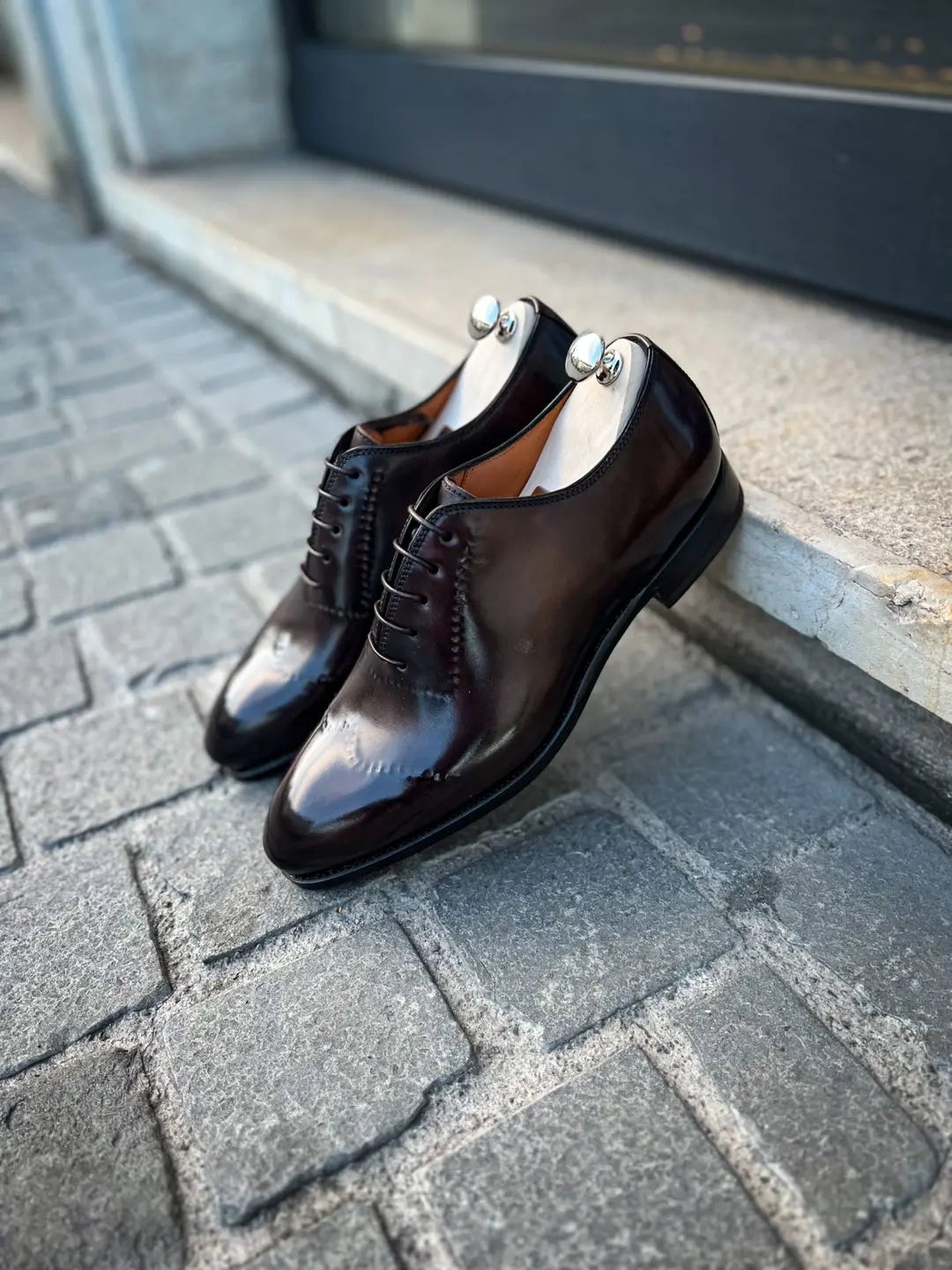 Bontoni Vittorio II Wingtip Brogue Oxford in calf leather, view 4