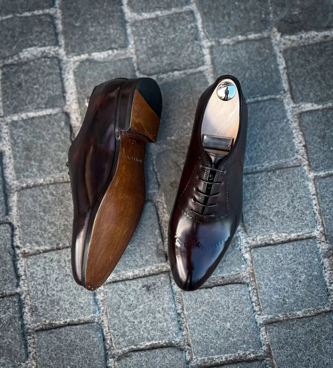 Bontoni Vittorio II Wingtip Brogue Oxford in calf leather, view 2