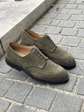 Crockett & Jones Pembroke Brogue Derby in suede