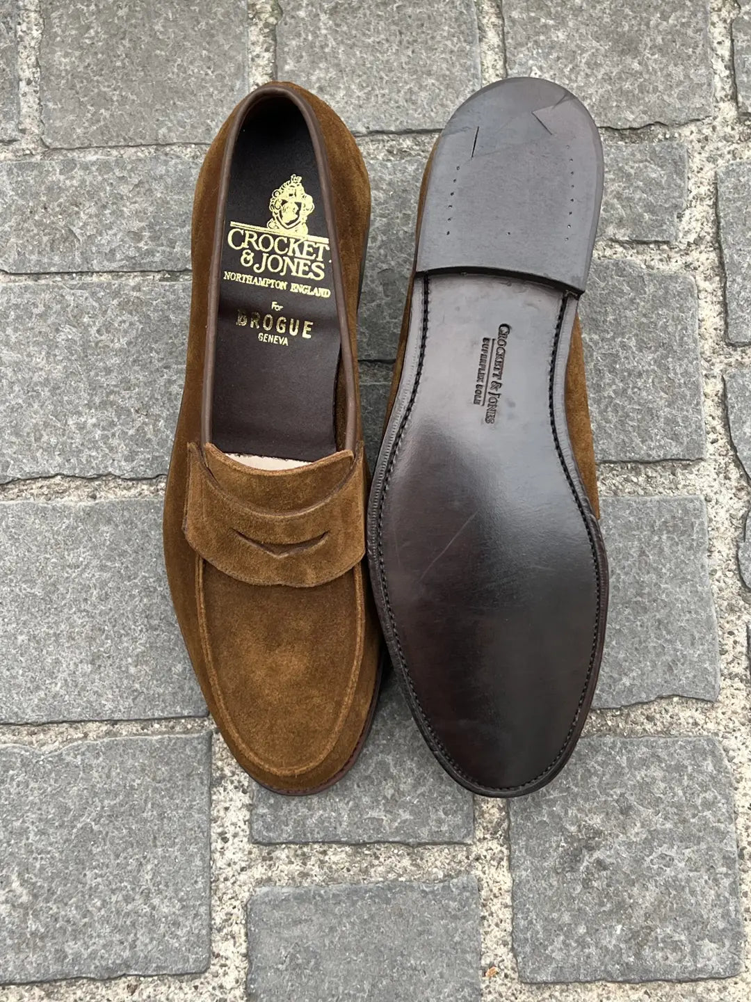 Crockett & Jones Richmond 2 Penny Loafer in suede, view 2
