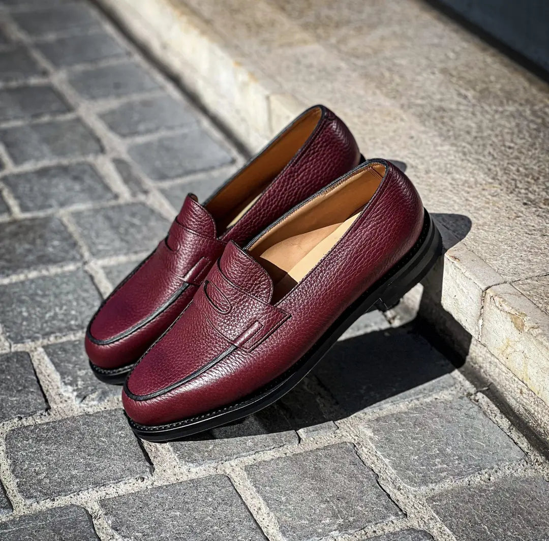 John Lobb Lopez Russet Grain Loafer, view 4