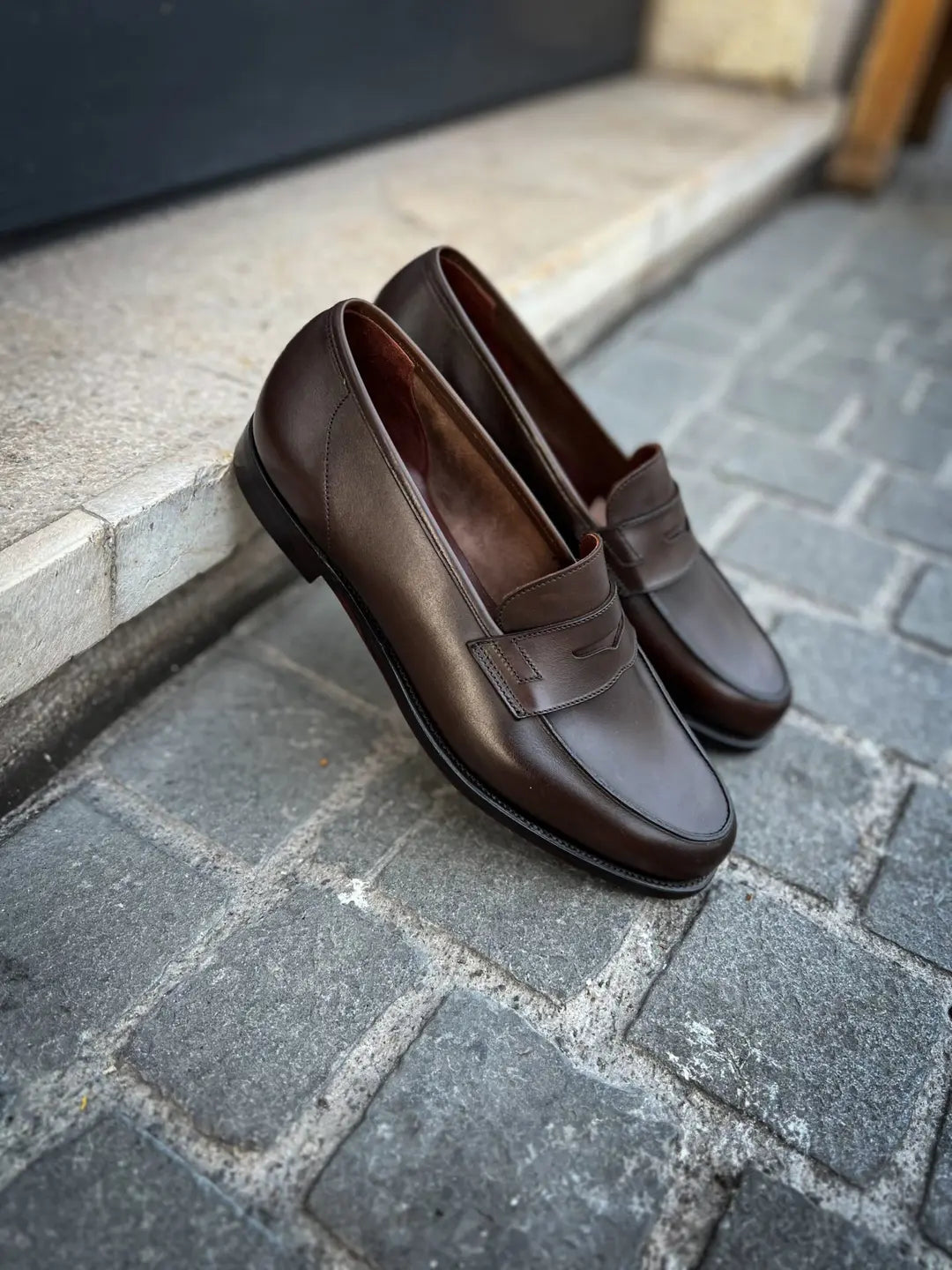 Crockett & Jones Richmond Dark Brown Leather Penny Loafer