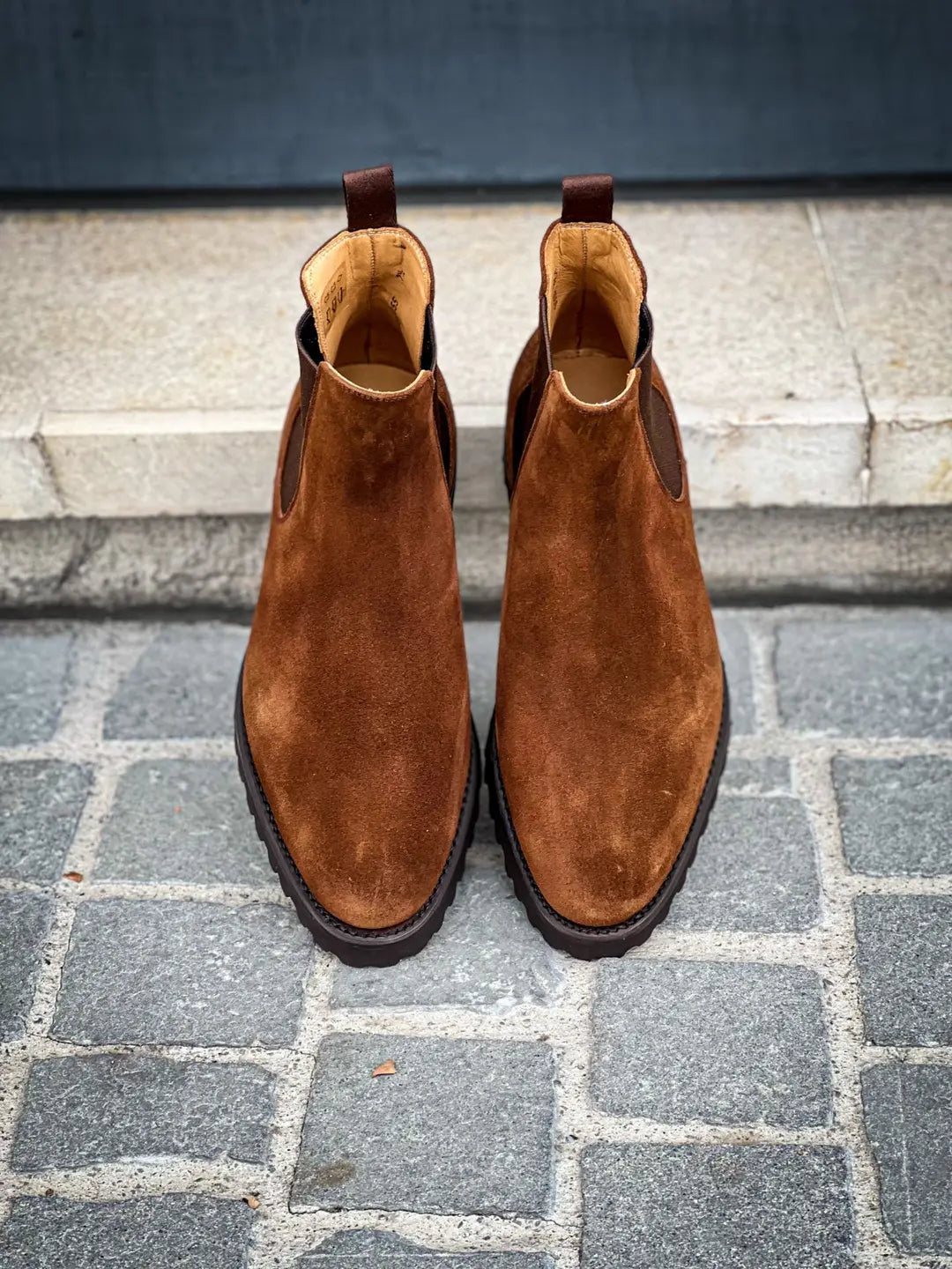 Carlos Santos Chelsea Boot Snuff Suede, view 5