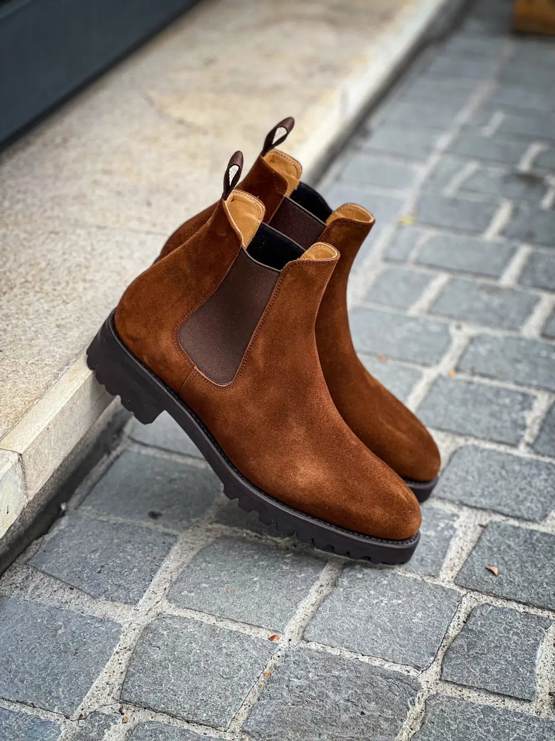 Carlos Santos Chelsea Boot Snuff Suede
