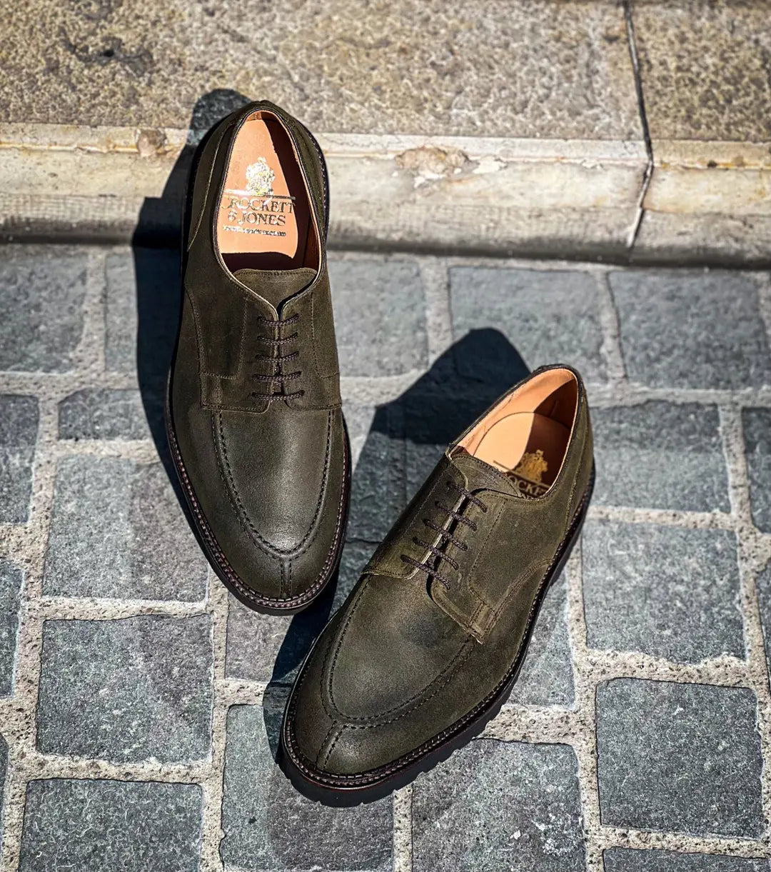 Crockett & Jones Denver Derby in suede, view 4