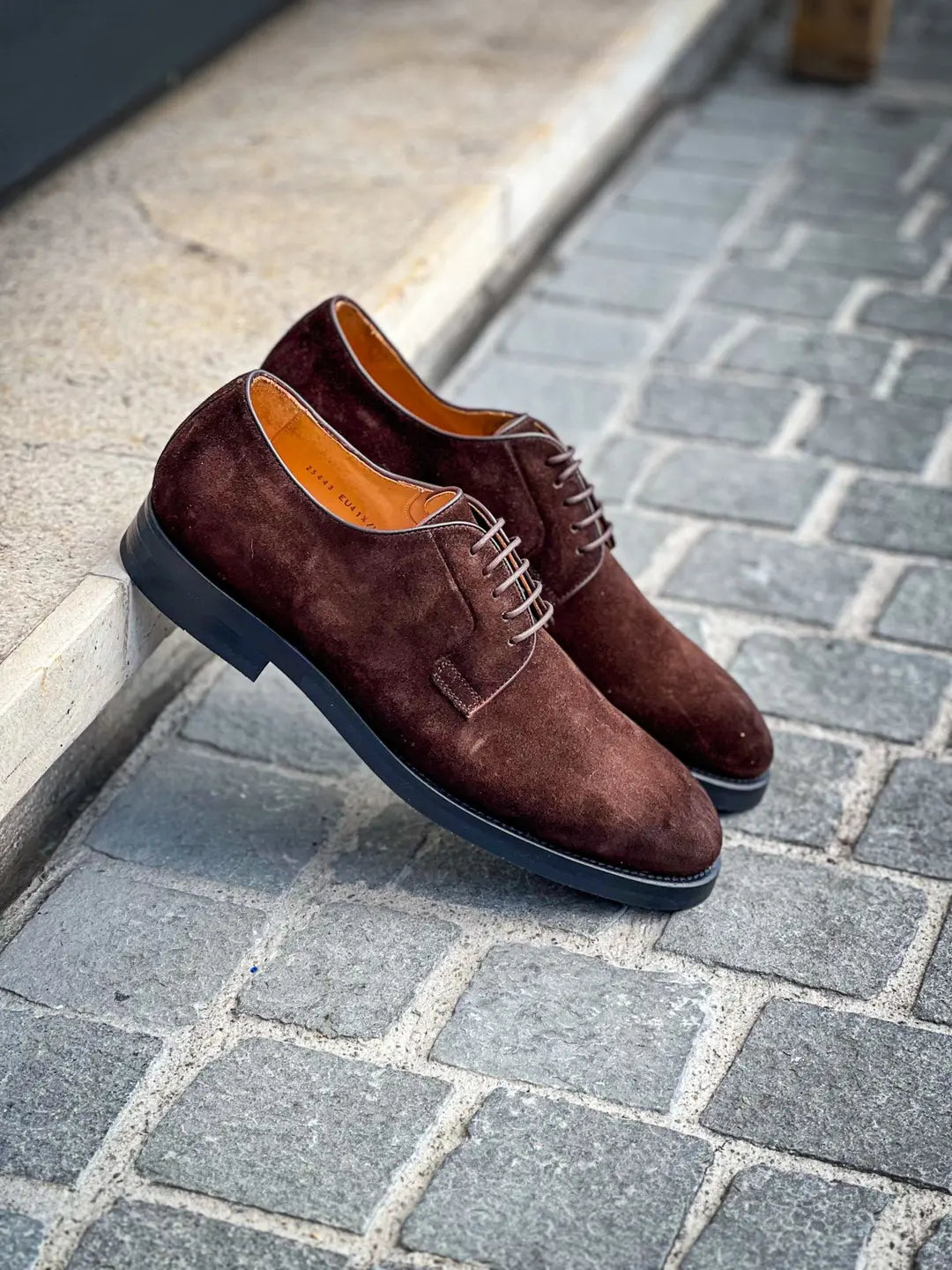 Magnanni Derby Dark Brown Suede
