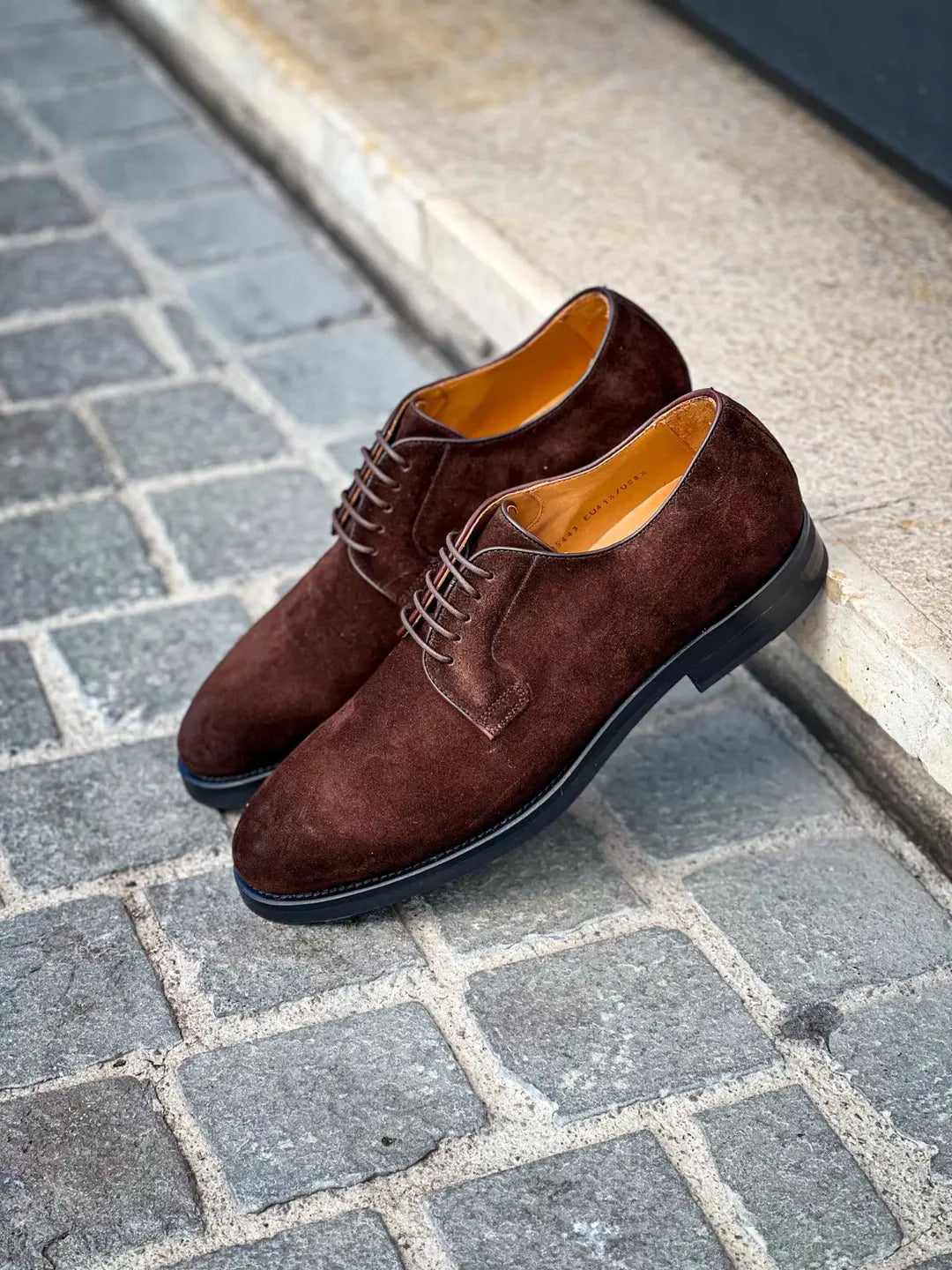 Magnanni Derby Dark Brown Suede, view 4