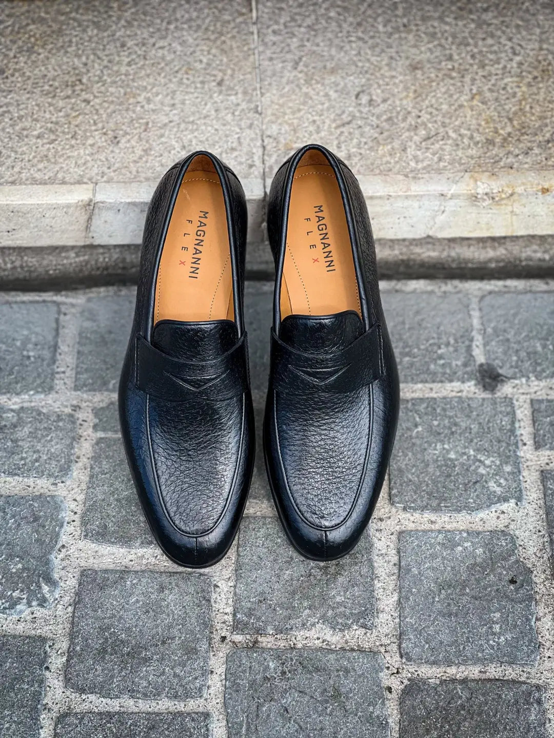 Magnanni Black Pecary Loafer, view 5