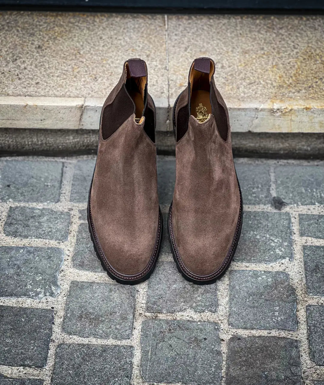 Crockett & Jones Chelsea 11 Boot Slate Suede, view 4