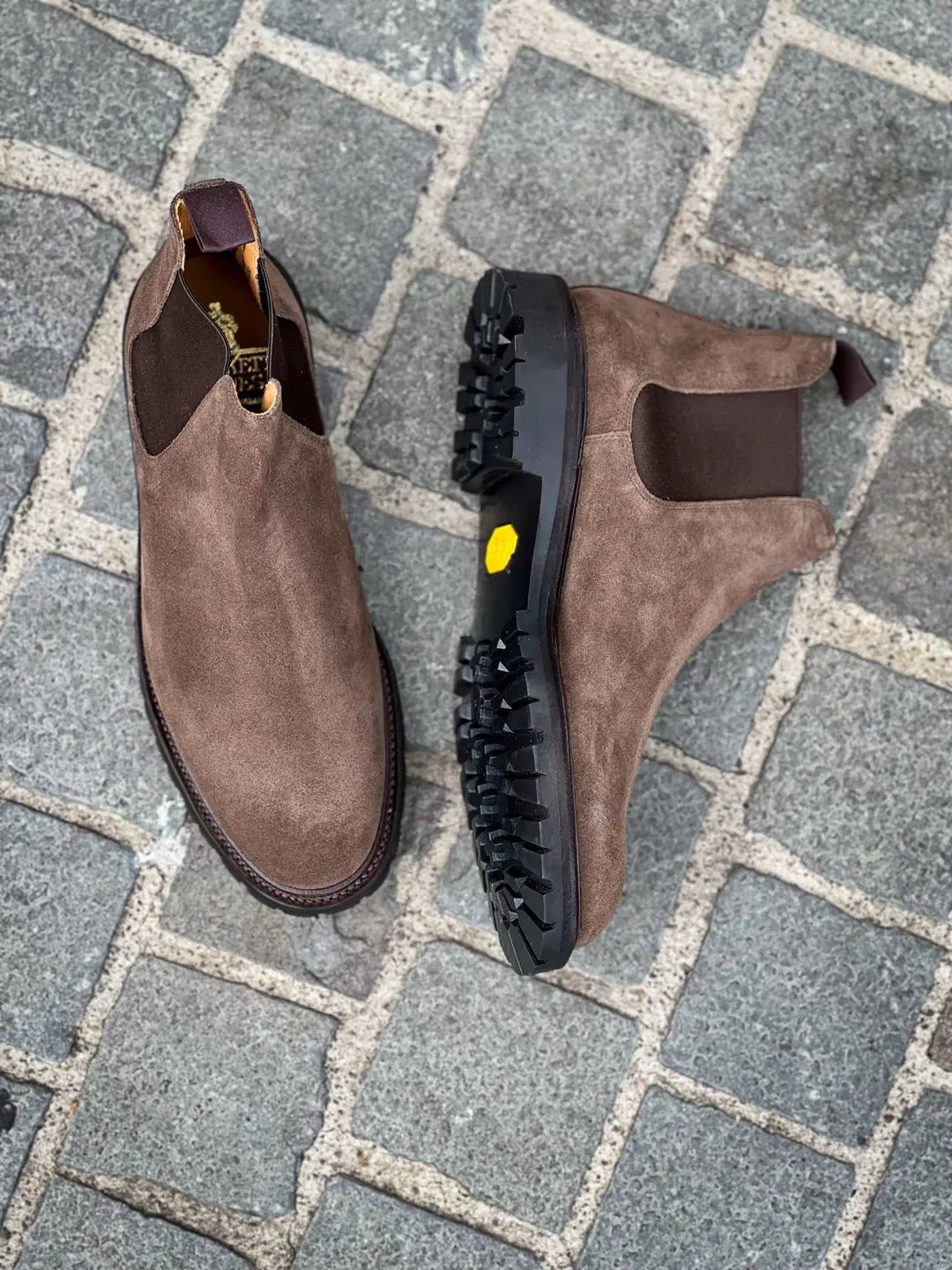 Crockett & Jones Chelsea 11 Boot Slate Suede, view 2