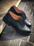Crockett & Jones Pembroke Black Grain Brogue Derby