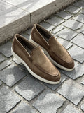 Magnanni Slip On Loafer Taupe Suede