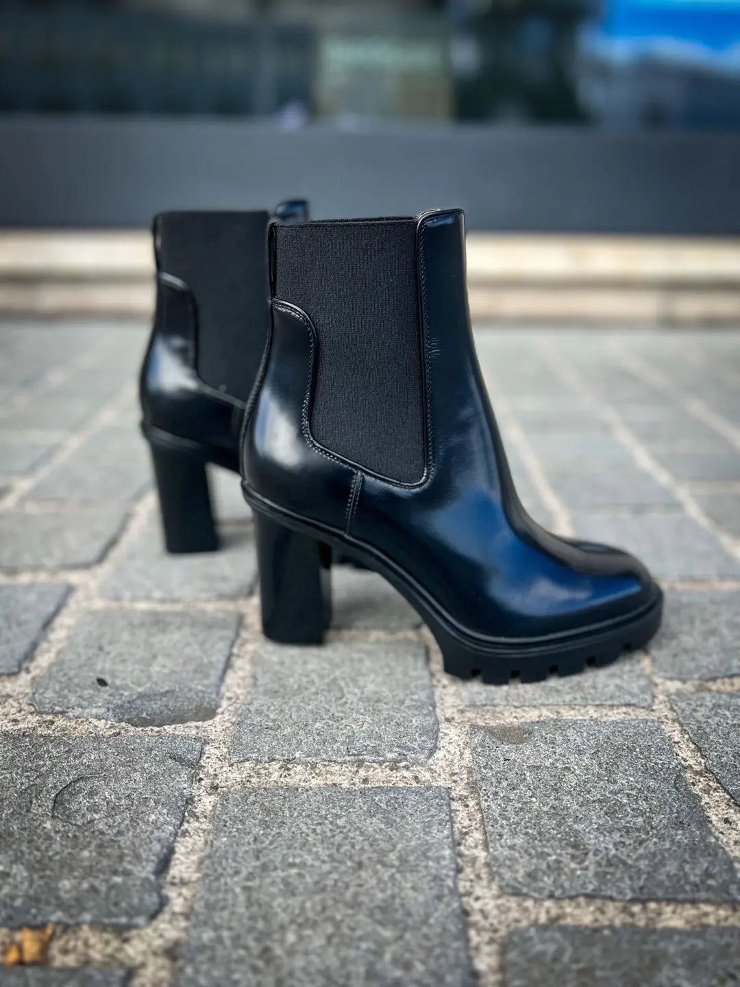 Santoni Alpin Navy Boot in suede, view 5