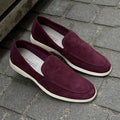 Franceschetti Burgundy Slip On Mocassin in suede