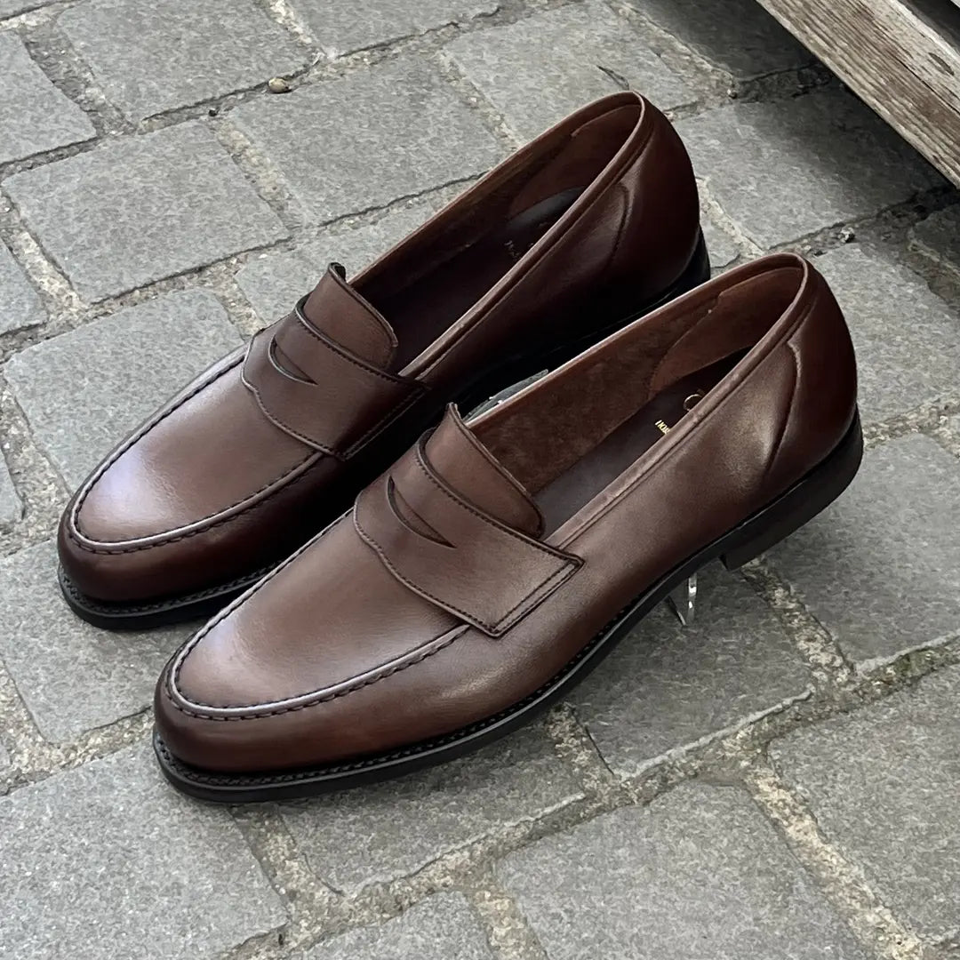 Franceschetti Chocolate Slip On Mocassin in suede, view 2