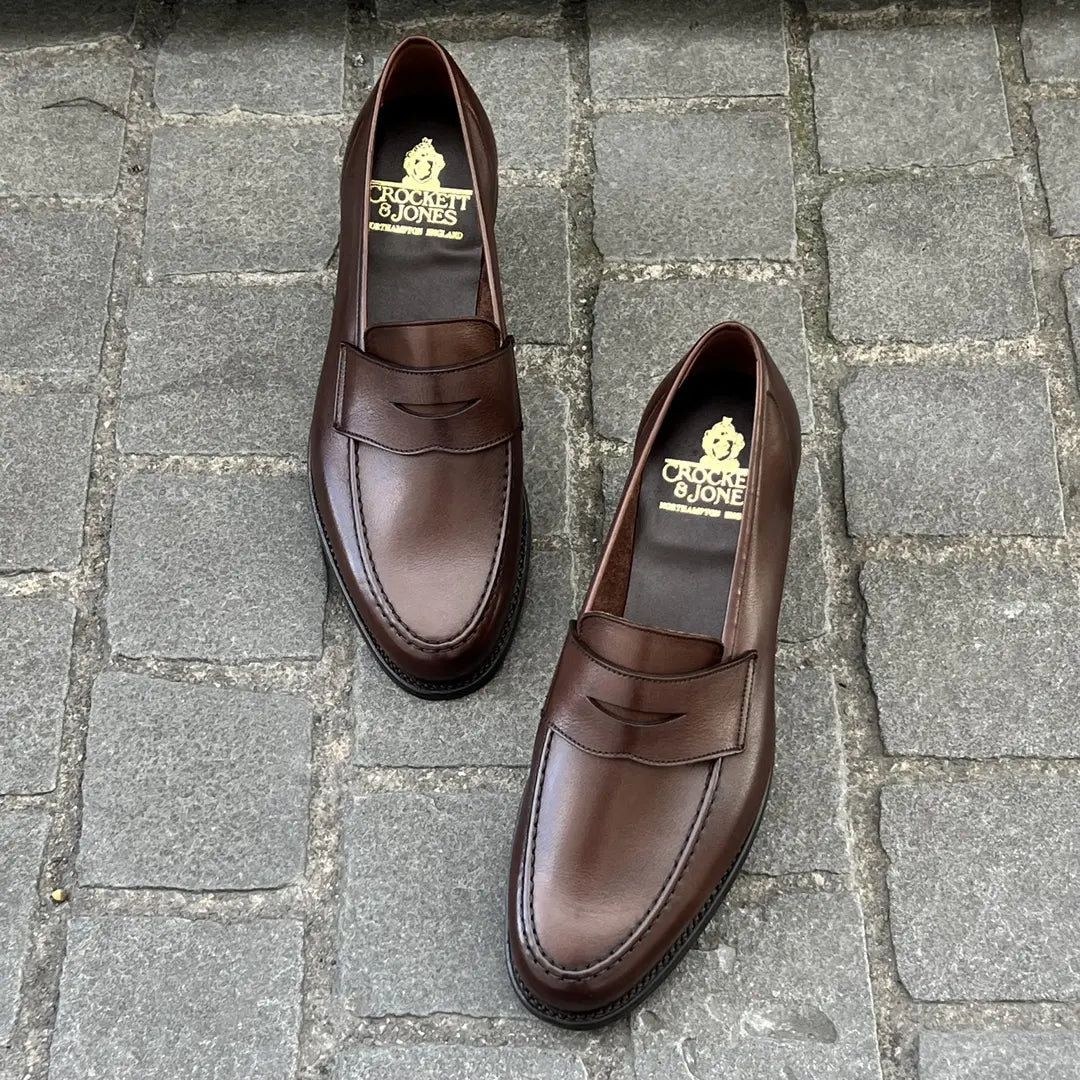 Franceschetti Chocolate Slip On Mocassin in suede, view 3