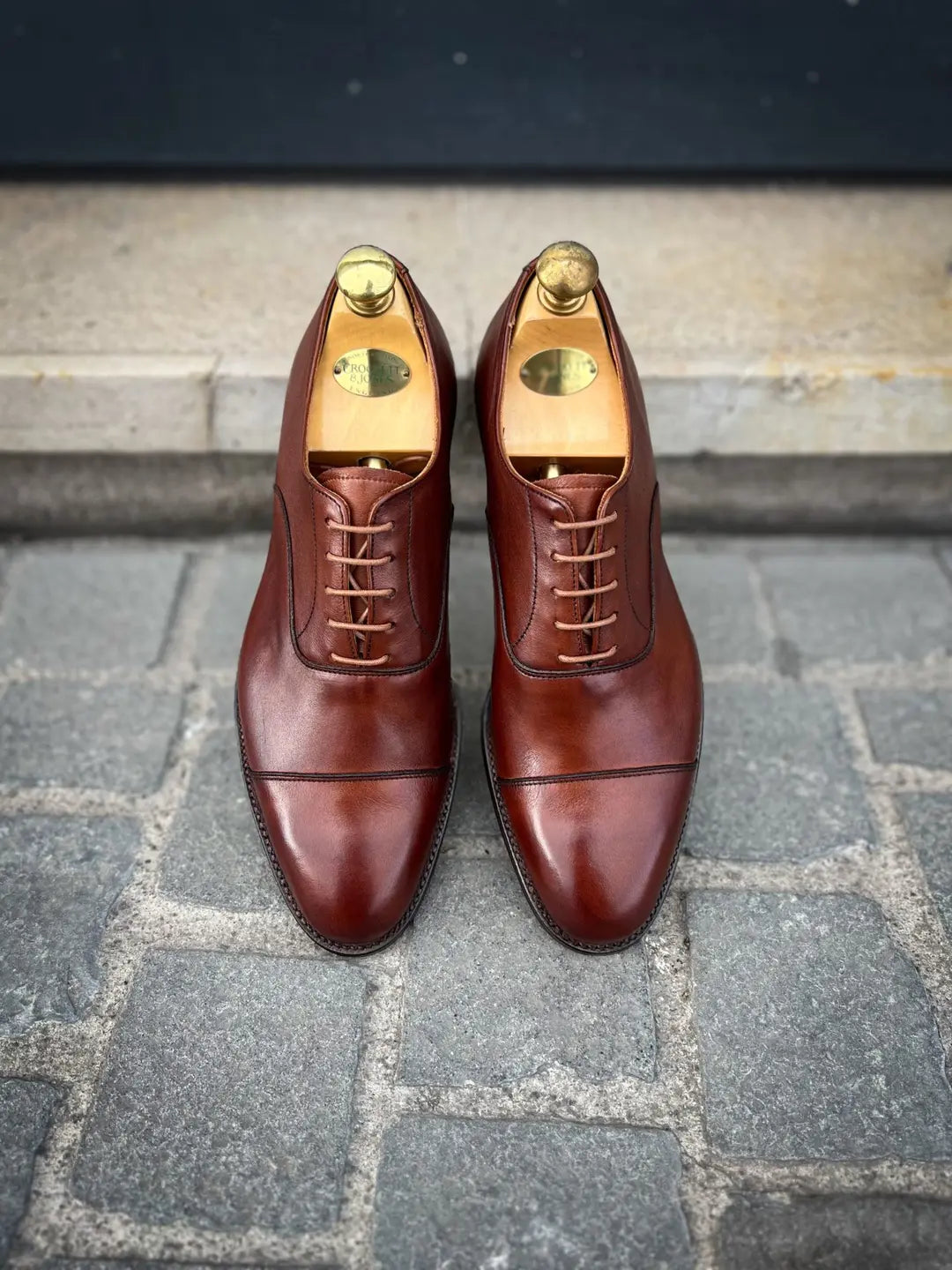 Crockett & Jones Lisson Chesnut Milled Calf Oxford, view 5