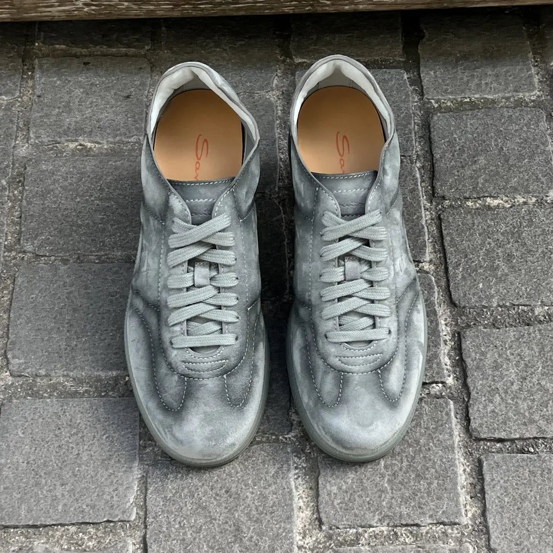 Santoni Tennis Grey Suede, view 2