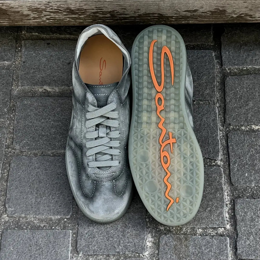 Santoni Tennis Grey Suede, view 5