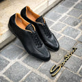 Santoni Leather Sneakers Black