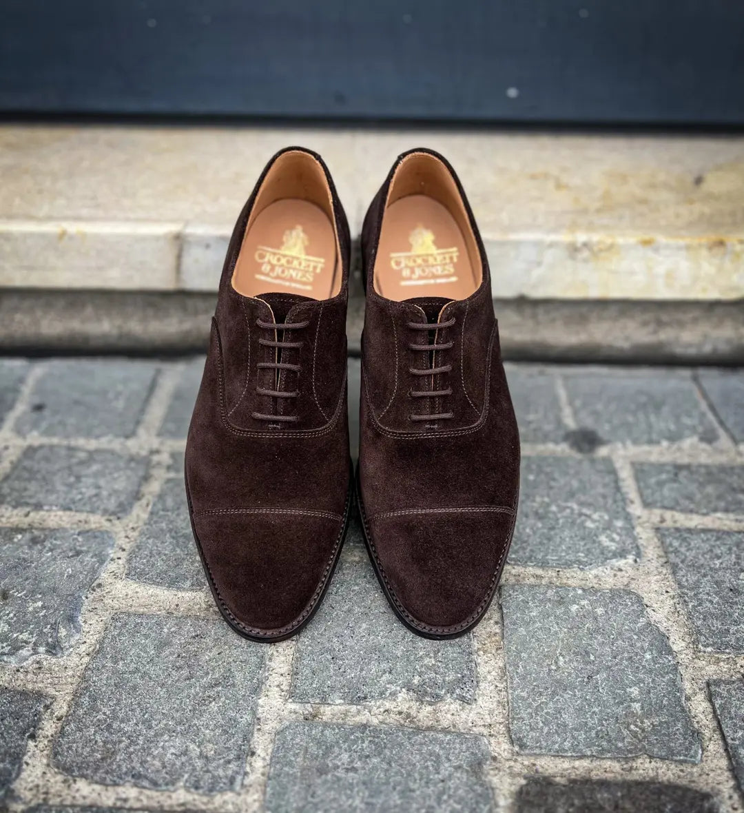 Crockett & Jones Connaught Dark Oak Suede Oxford, view 5