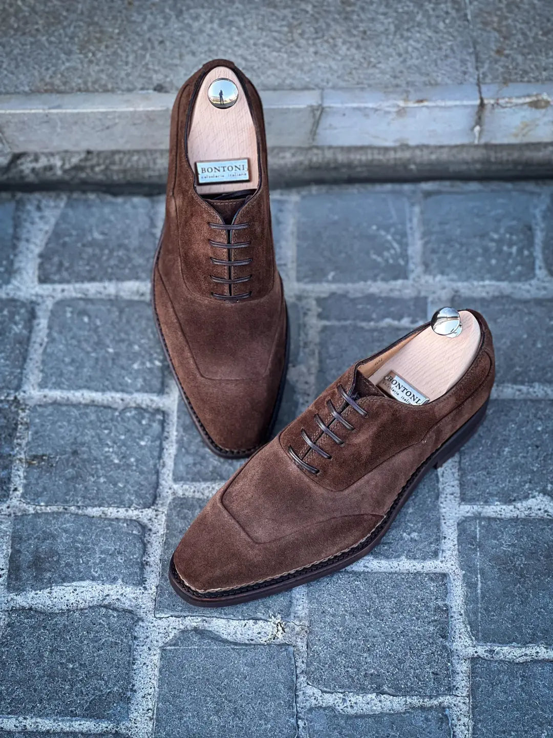 Bontoni Applauso Derby in suede, view 3