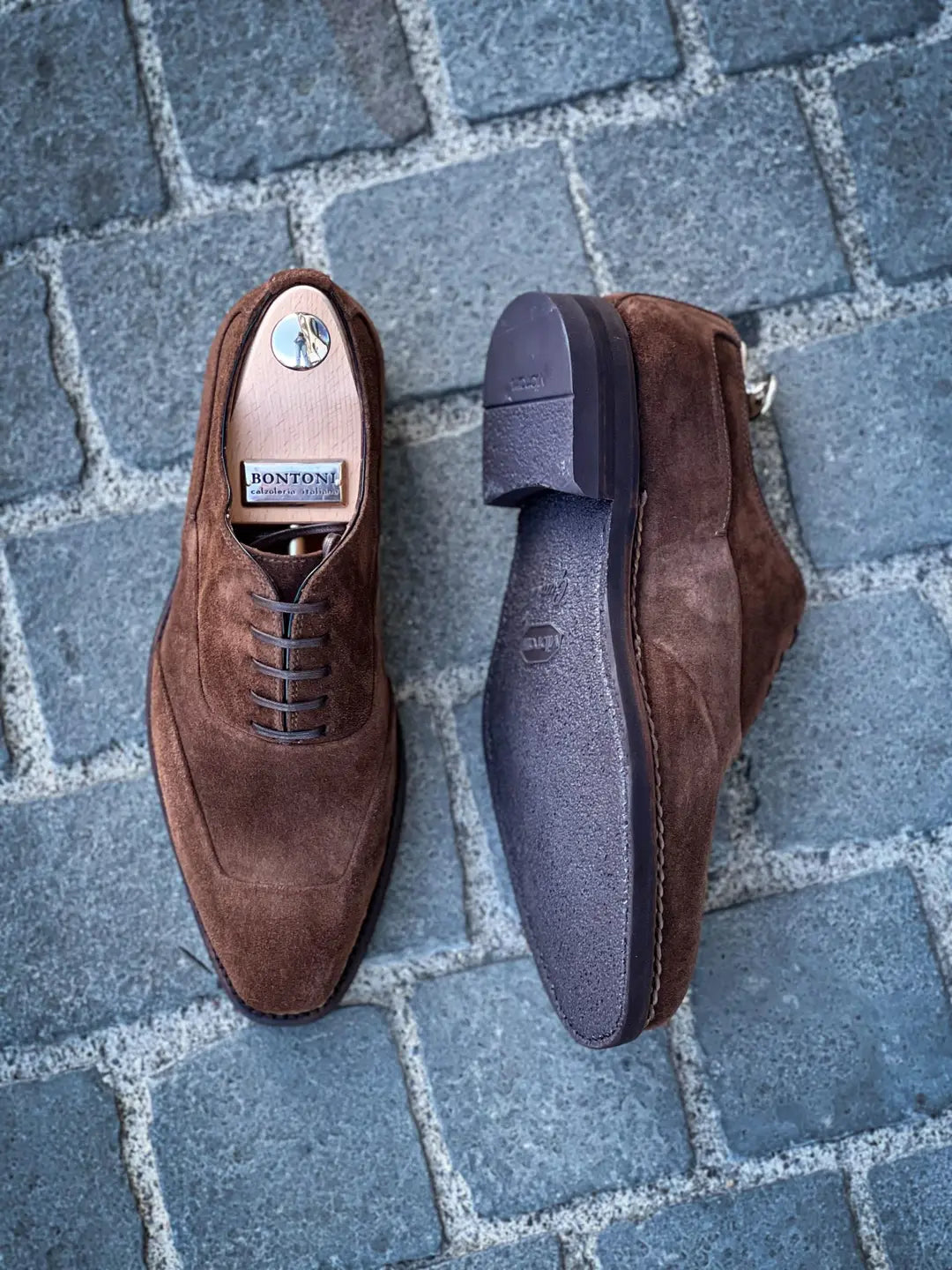 Bontoni Applauso Derby in suede, view 2