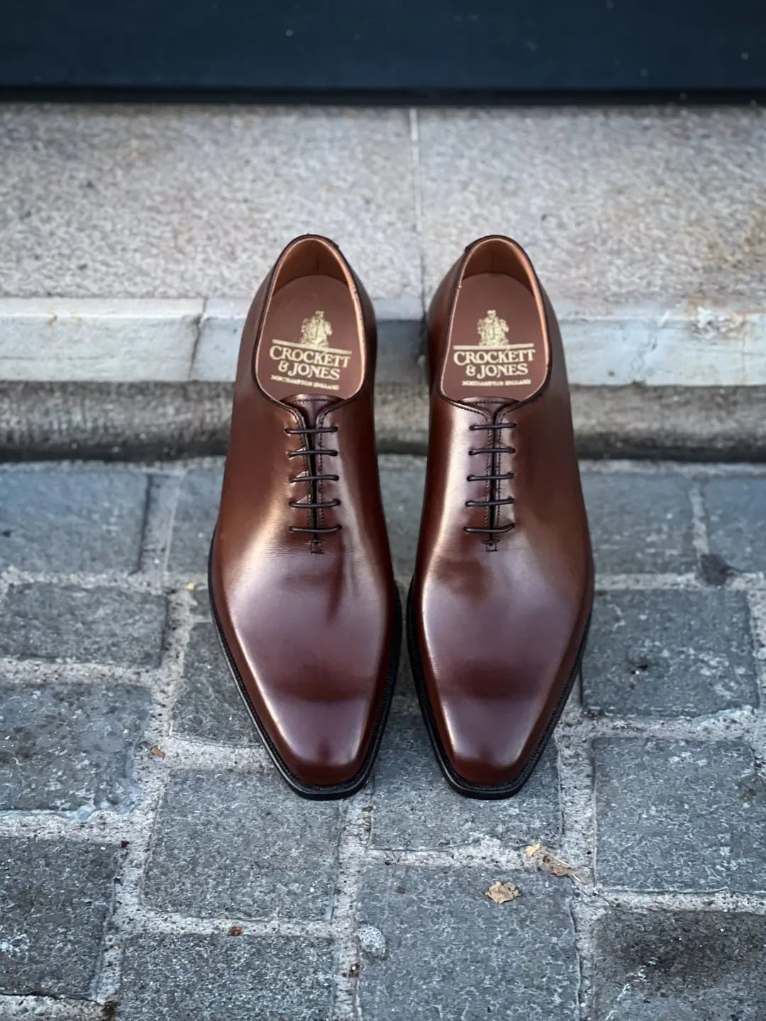 Crockett & Jones Alex Dark Brown Oxford in calf leather, view 5