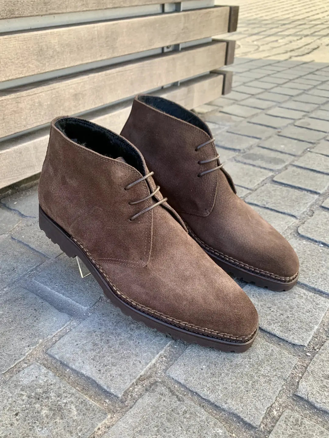 Bontoni Desert Boot Fur Lined in suede