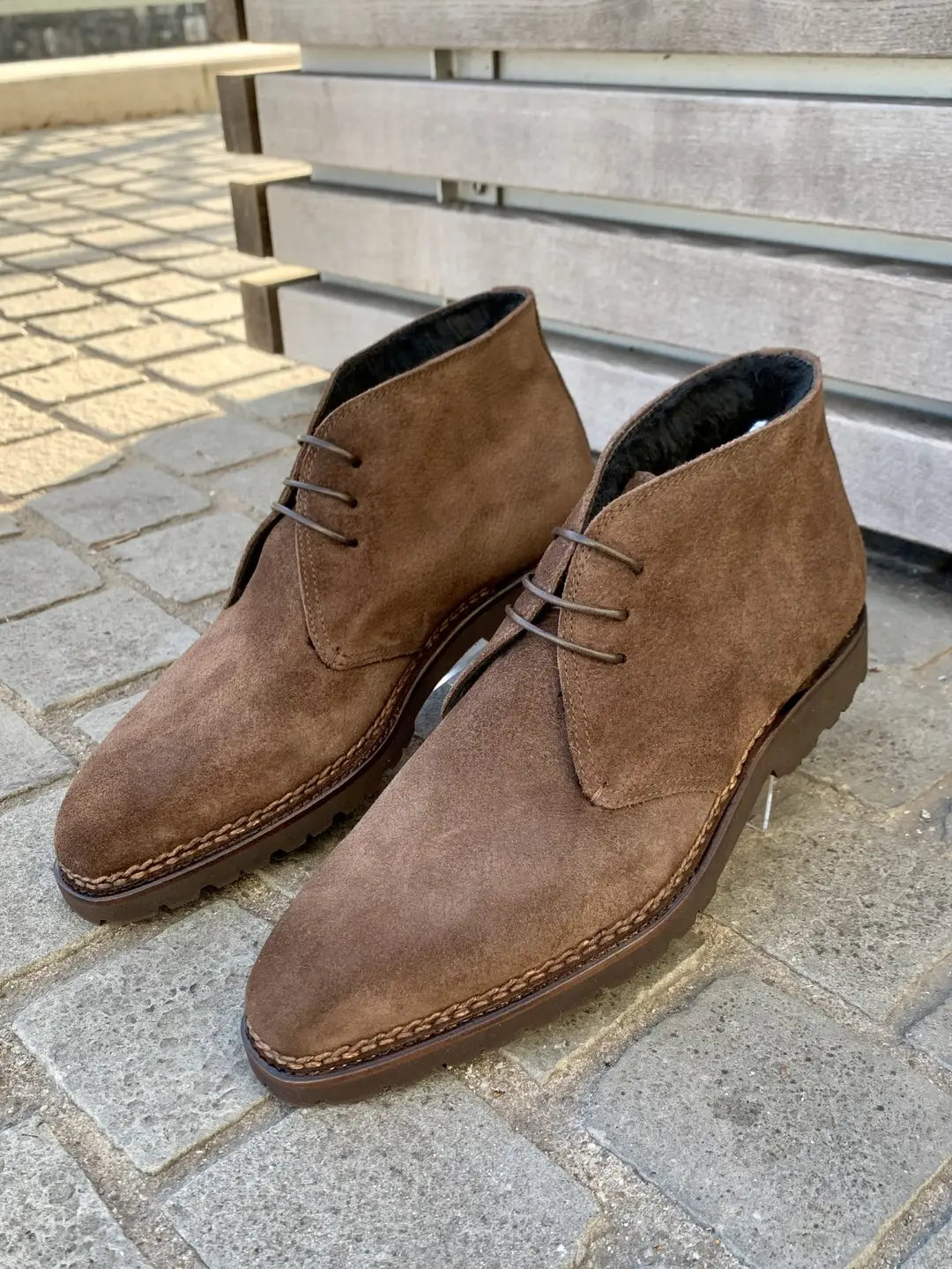 Bontoni Desert Boot Fur Lined in suede, view 5