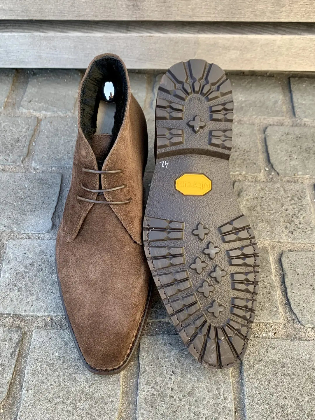 Bontoni Desert Boot Fur Lined in suede, view 3