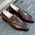 Bontoni Capitano Penny Loafer in calf leather