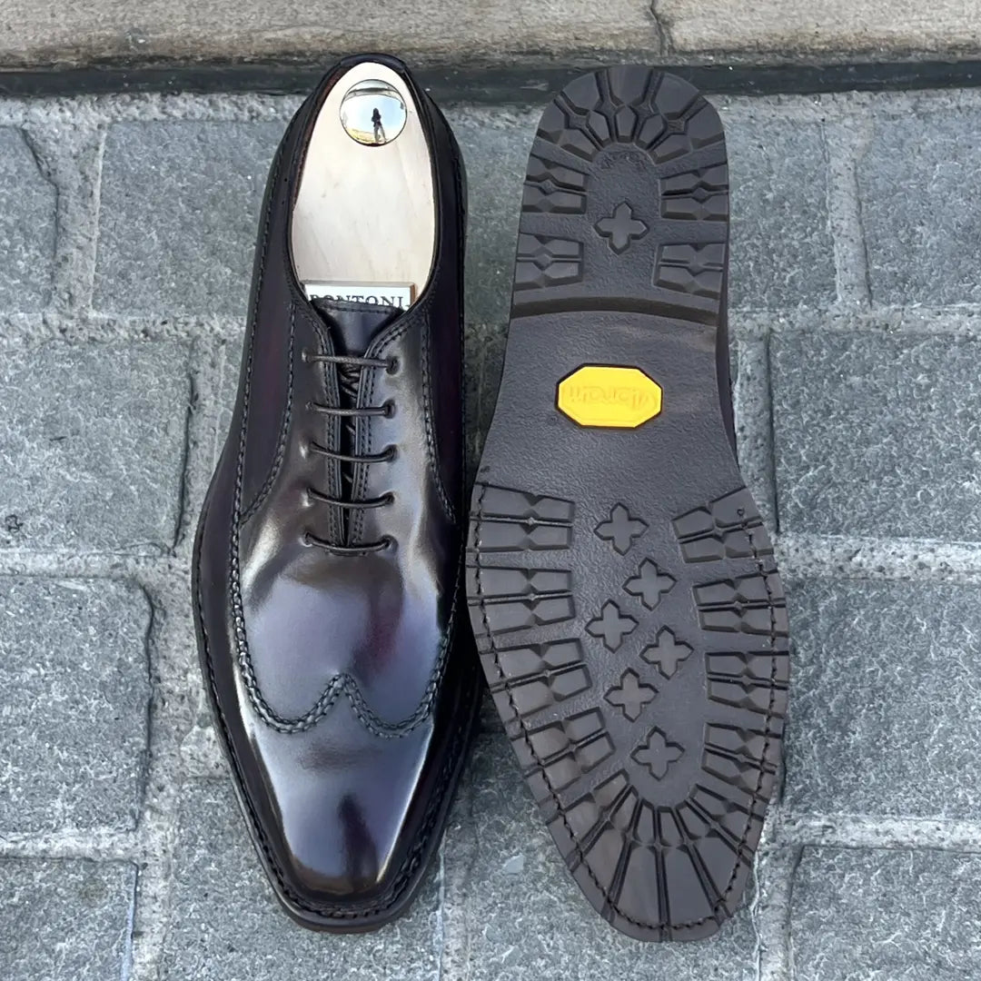 Bontoni Barberini Brogue Oxford in calf leather, view 4