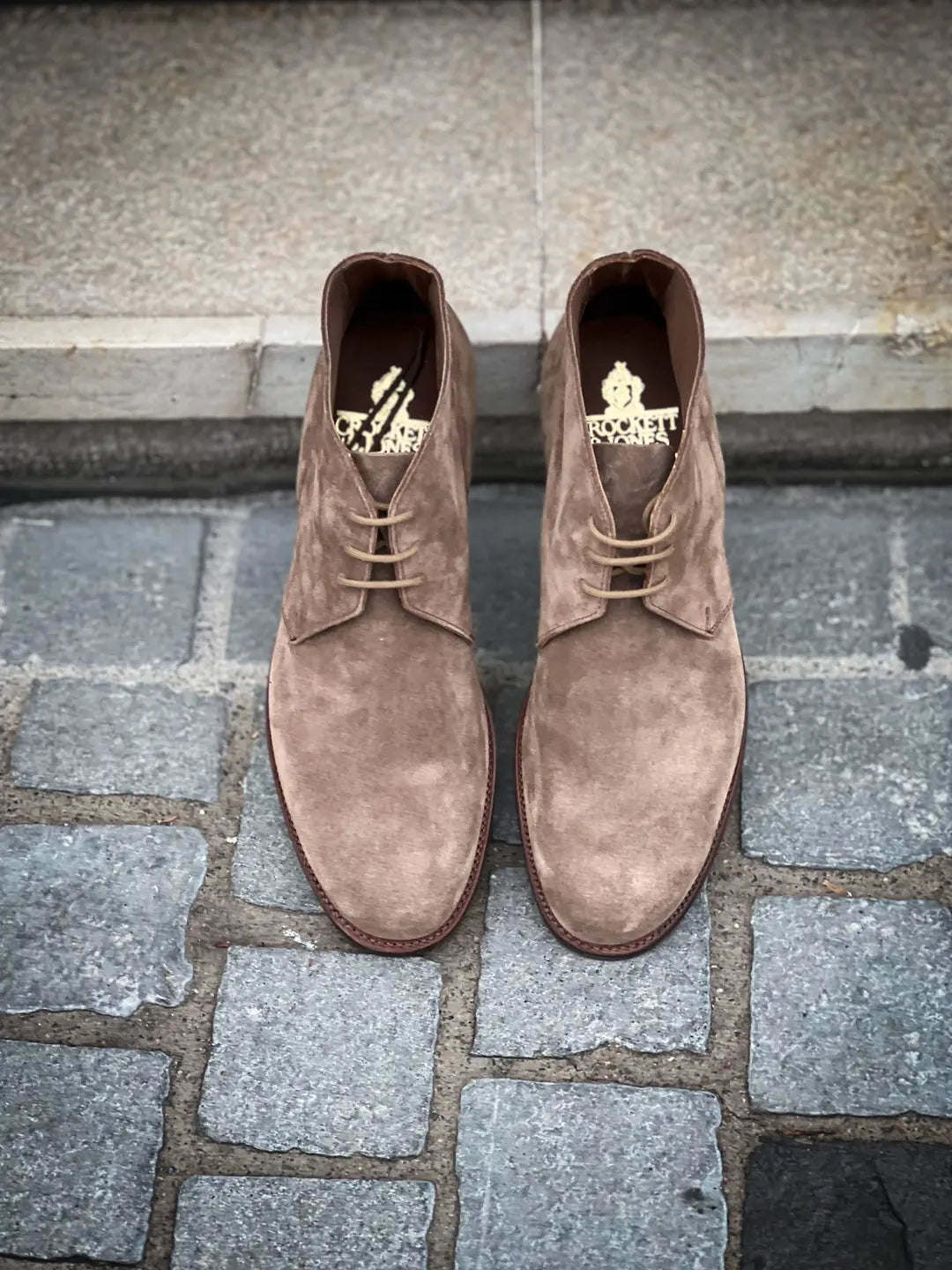 Crockett & Jones Chukka 4 Taupe Suede, view 5