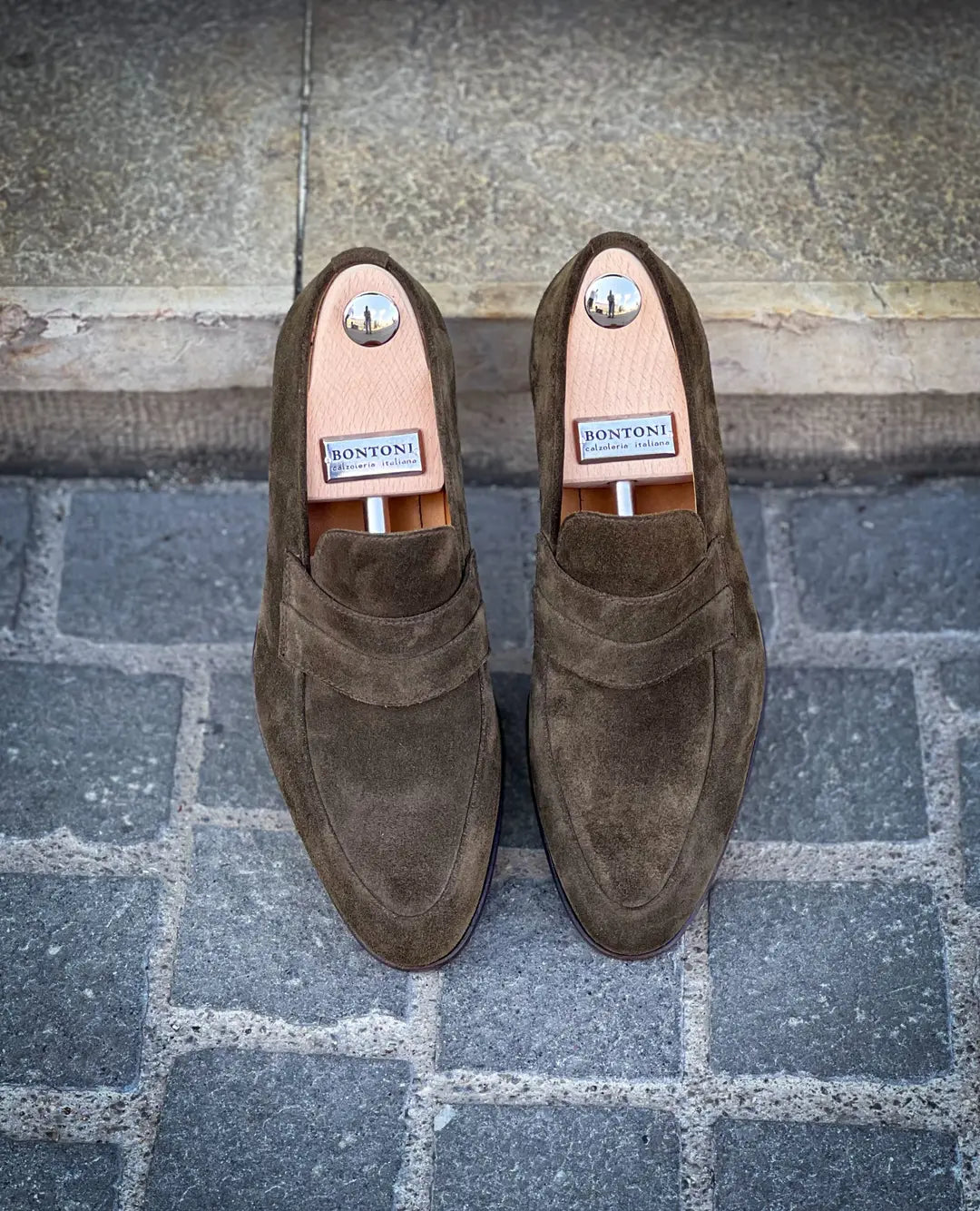 Bontoni Principe Rivolta Cipresso Suede Shoe, view 5