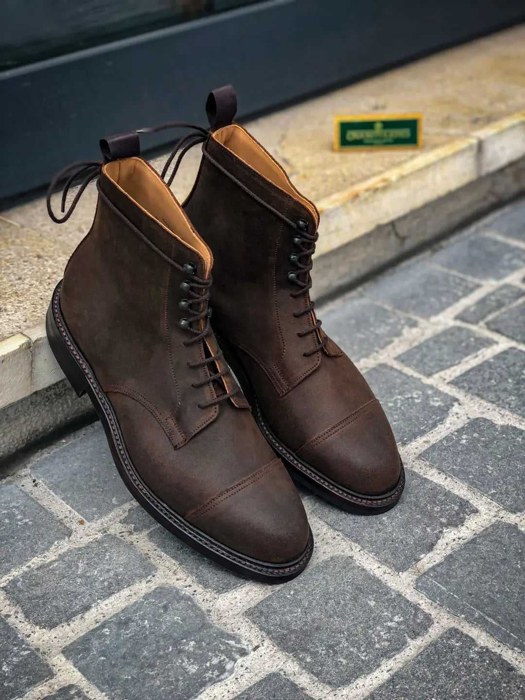 Crockett & Jones Coniston Dark Brown Roughout Boot