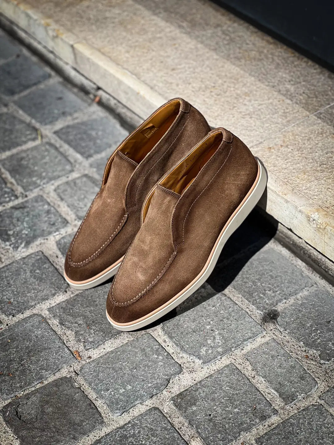 Magnanni Slip On Boot Taupe Suede, view 4