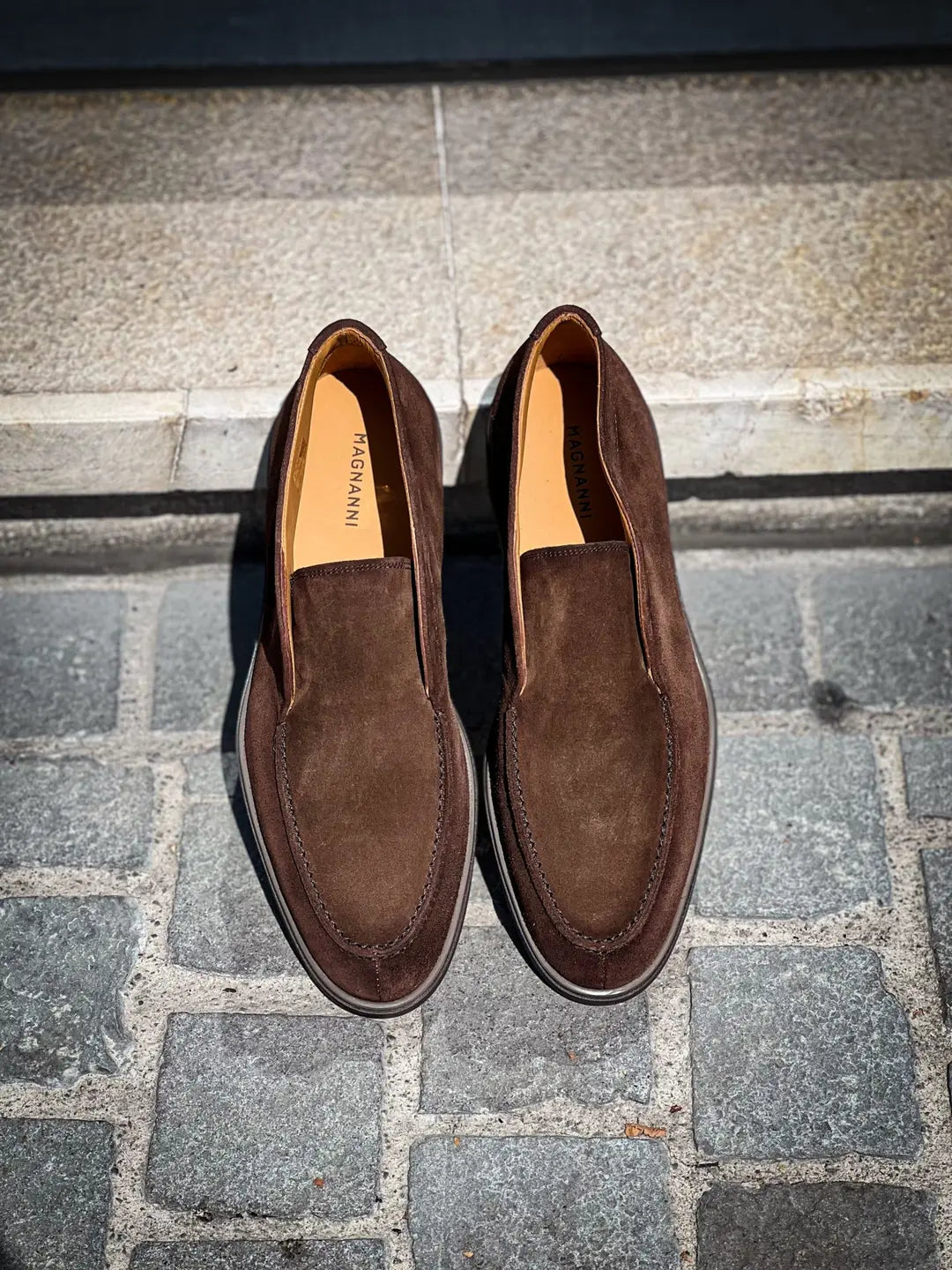 Magnanni Slip On Boot Chocolate Suede, view 4