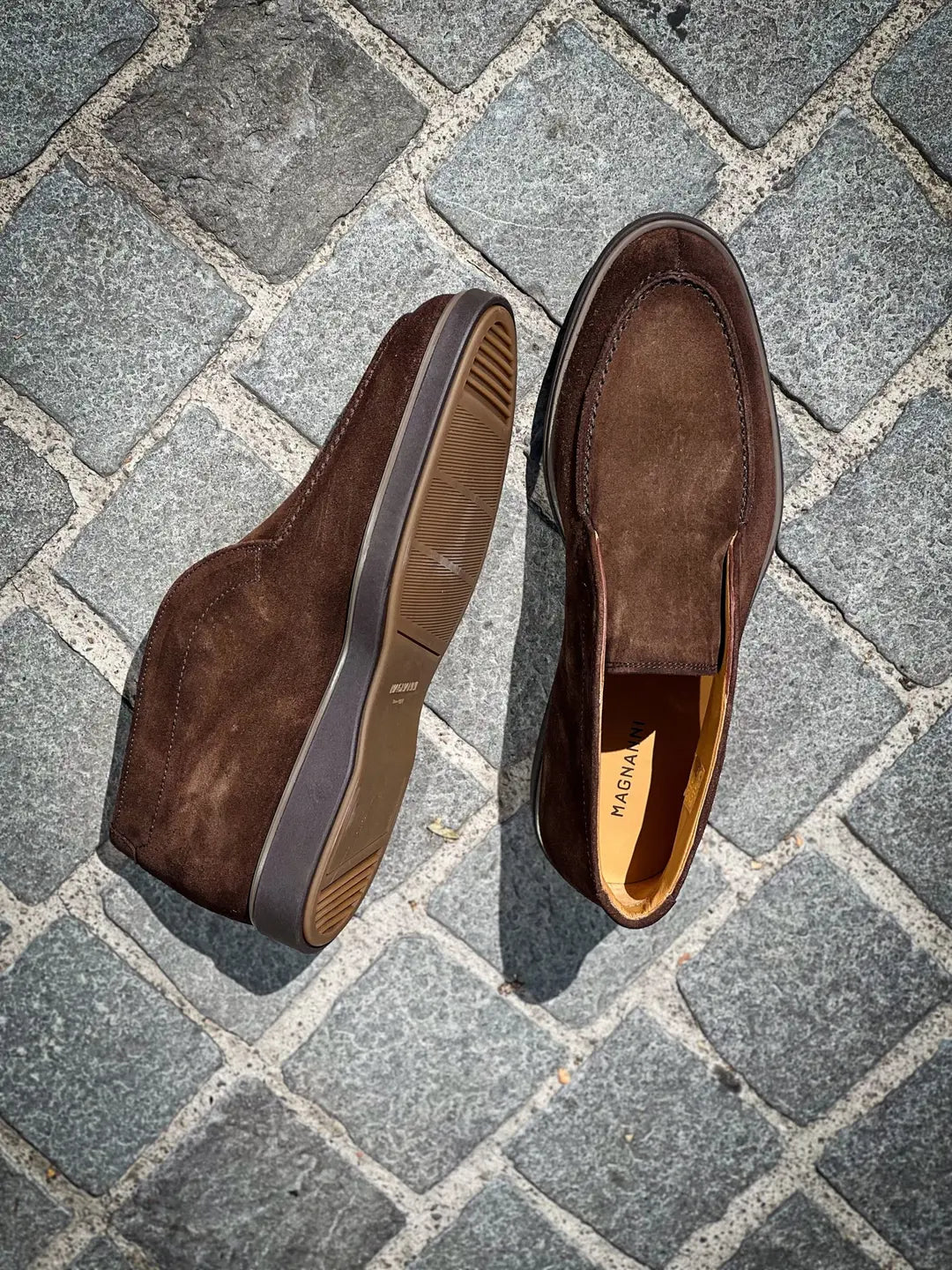 Magnanni Slip On Boot Chocolate Suede, view 5