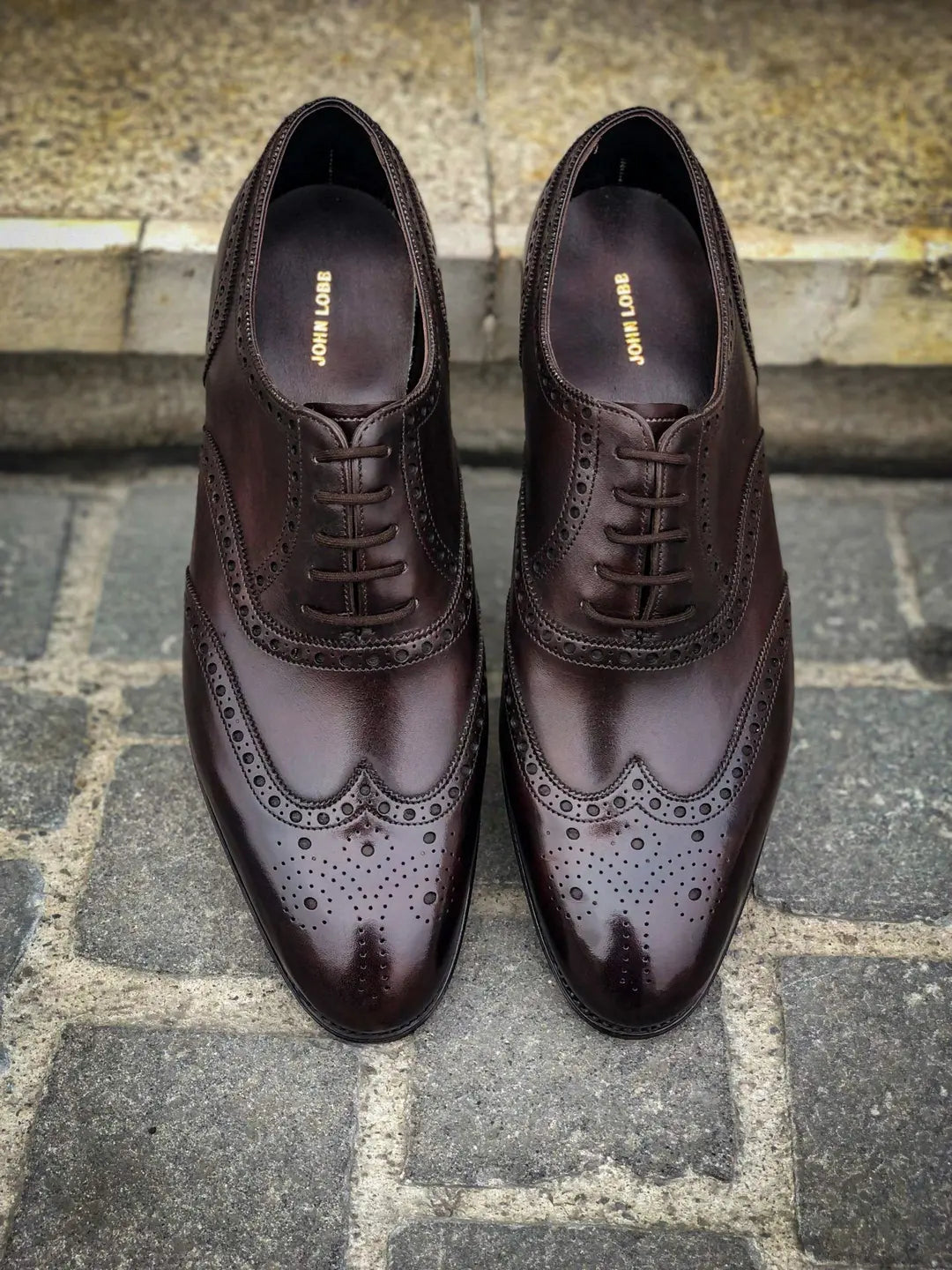John Lobb Henford Brogue Oxford in roughout suede, view 5
