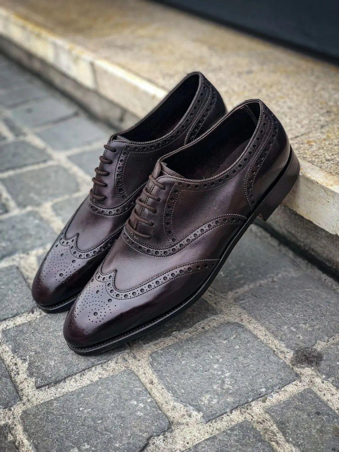 John Lobb Henford Brogue Oxford in roughout suede, view 4