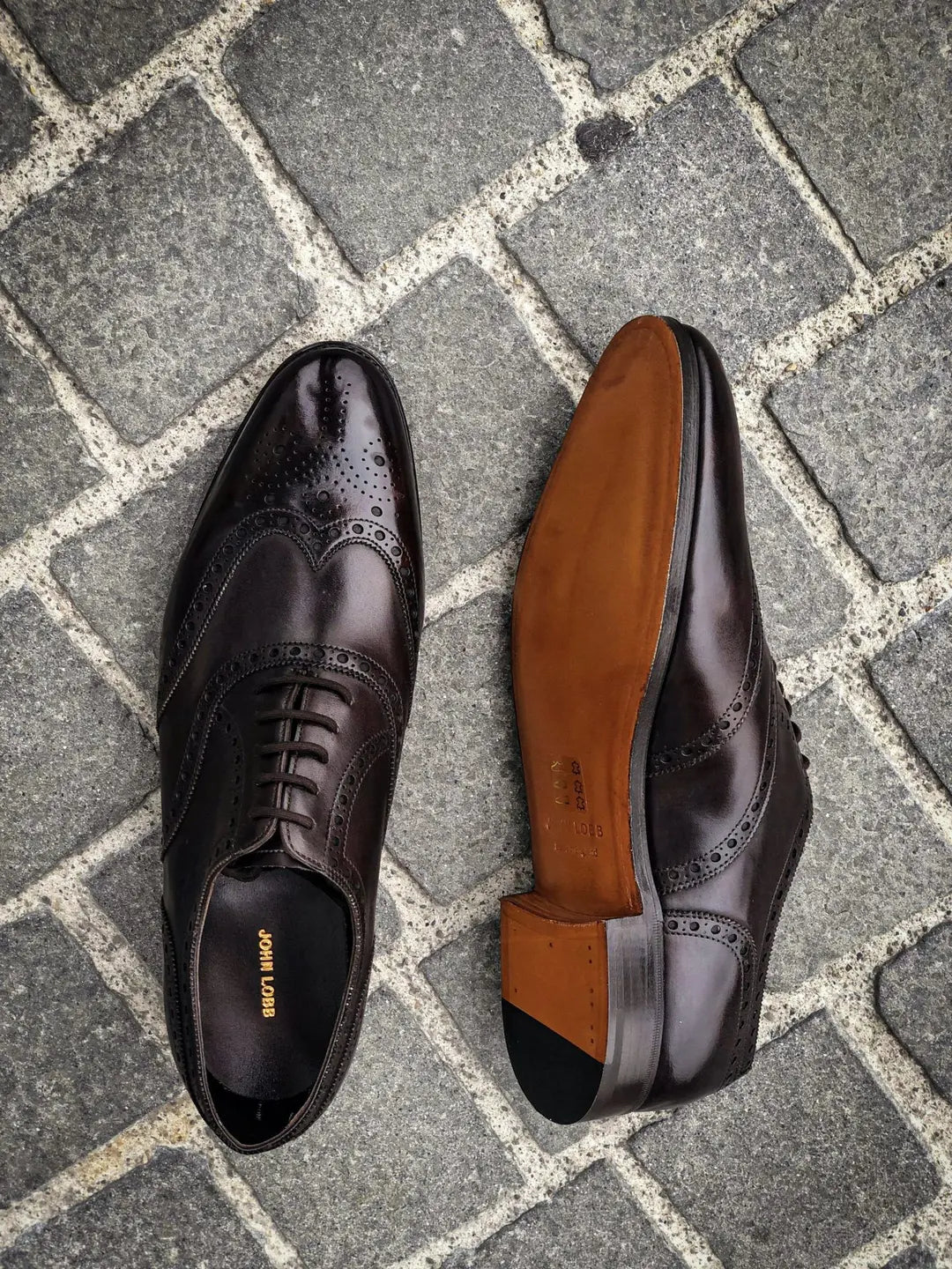 John Lobb Henford Brogue Oxford in roughout suede, view 2