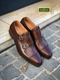 Crockett & Jones Lowndes Brown Leather Double Monk Strap