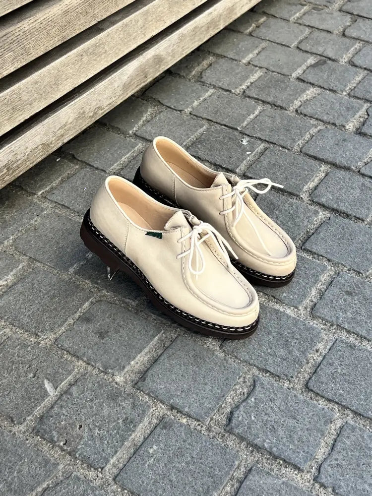 Paraboot Michael Beige Derby in calf leather
