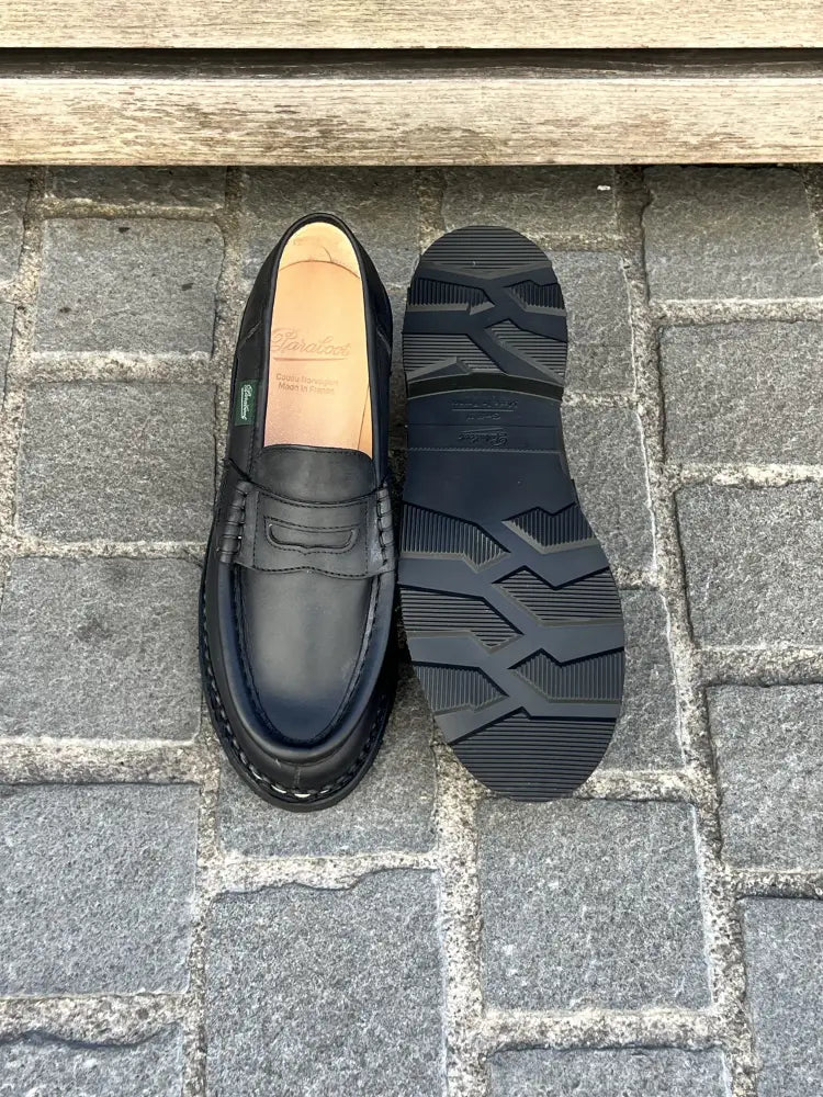 Paraboot Orsay Black Calf Loafer, view 2