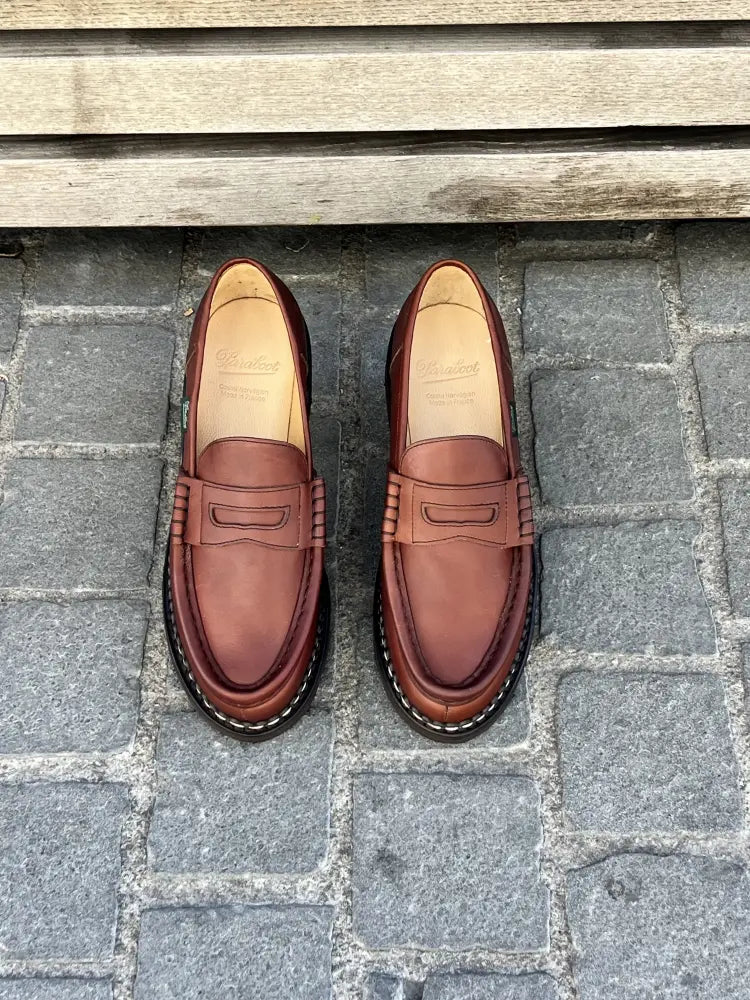 Paraboot Orsay Brown Calf Loafer, view 2