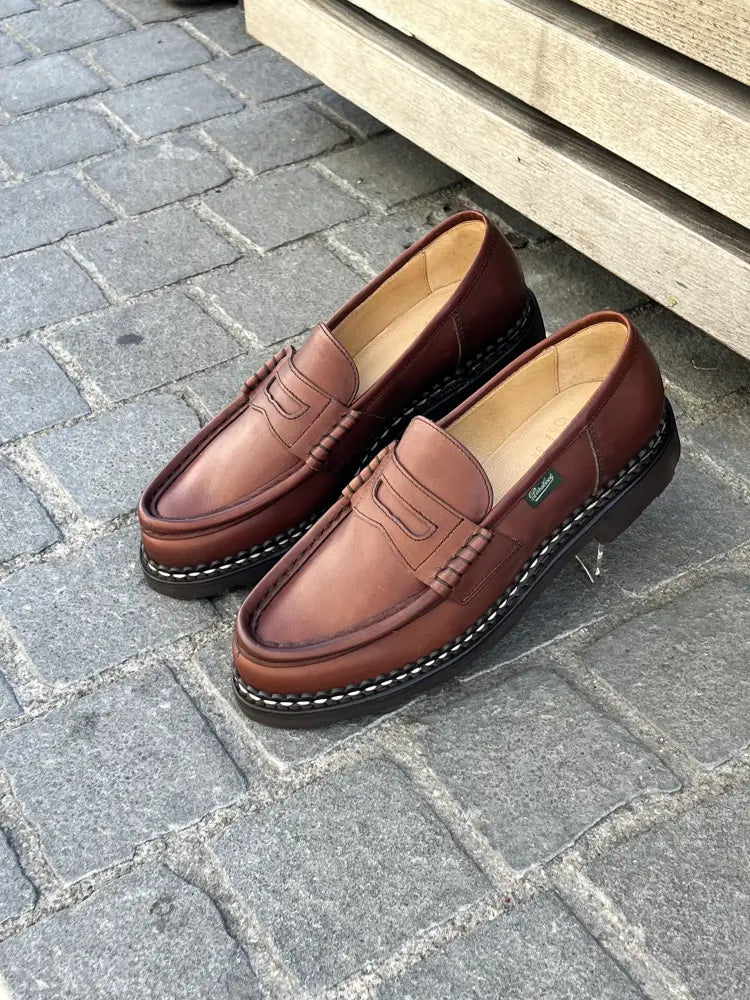 Paraboot Orsay Brown Calf Loafer, view 3