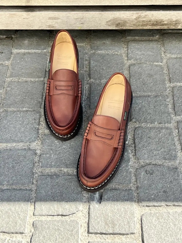Paraboot Orsay Brown Calf Loafer, view 4